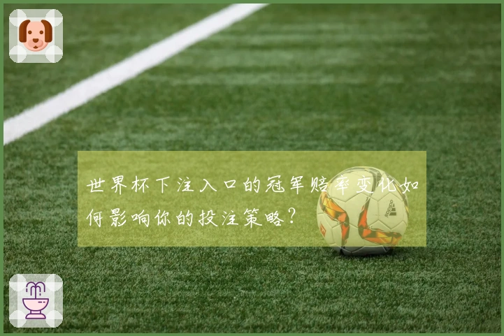 世界杯下注入口的冠军赔率变化如何影响你的投注策略？